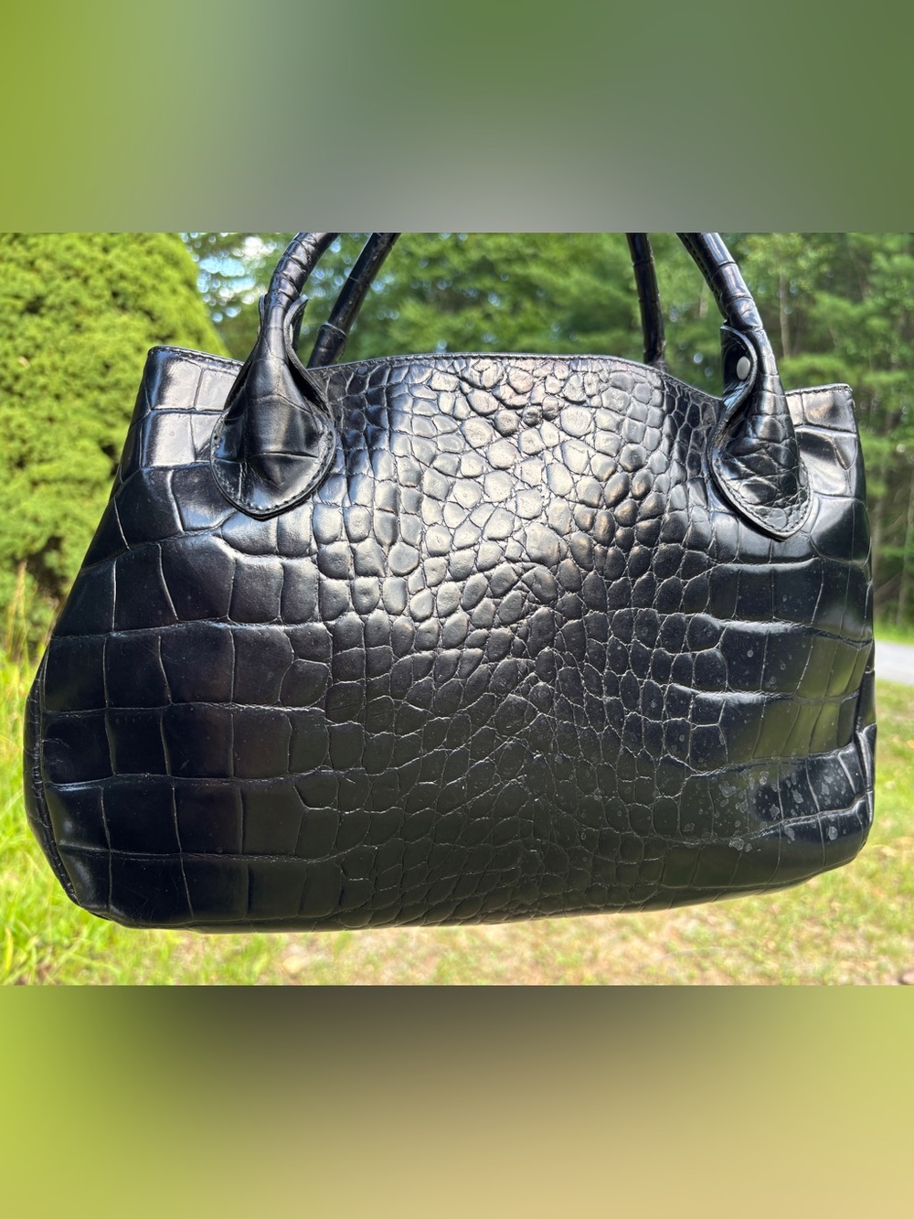 Furla Croc-Embossed Shoulder Bag - Picture 3 of 17